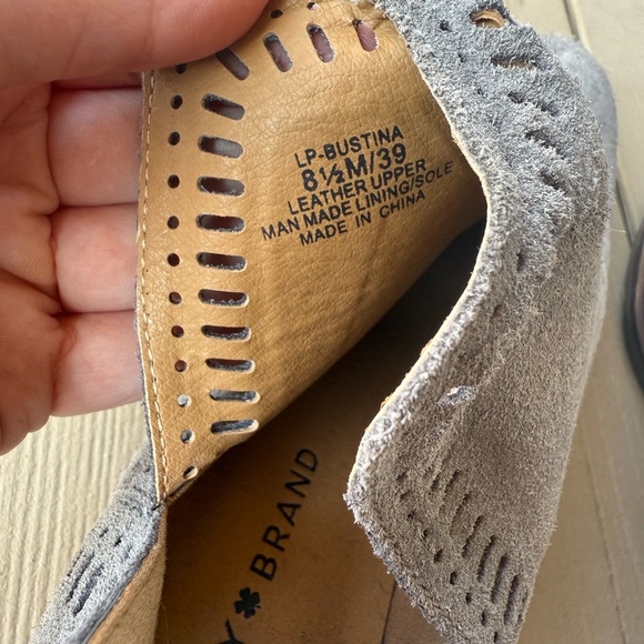 Lucky Bustina Suede Ankle Boots sz 8.5 - Picture 6 of 7